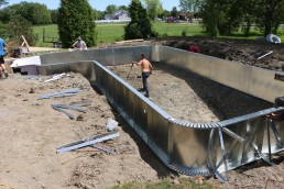 Installation piscines creusées